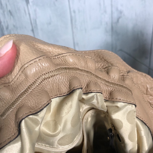 Kate Spade Taupe/Black Leather Bucket Bag - Picture 11 of 11